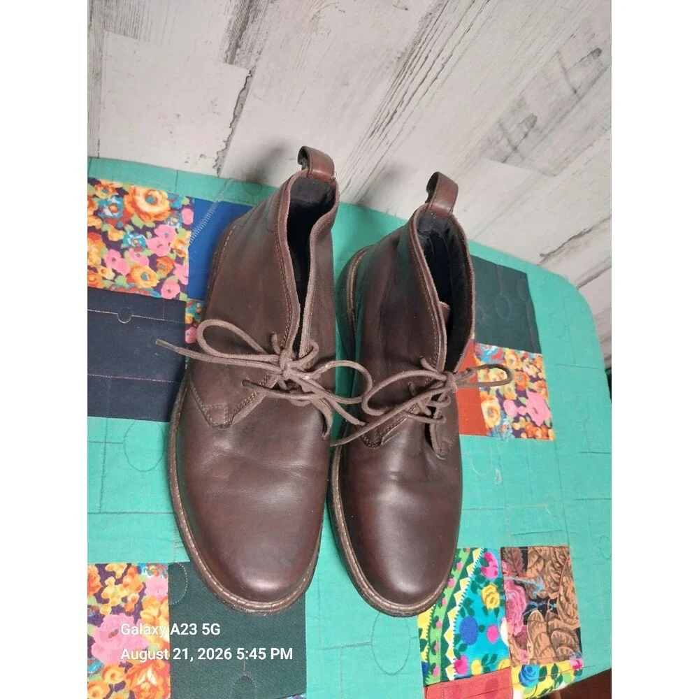 Abeo Boyd Chukka Boots Size 11M Brown Leather
